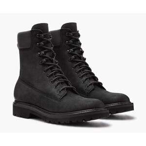 Thursday Explorer Lace Up Leather Vibram Bottom Boots Black Size 15